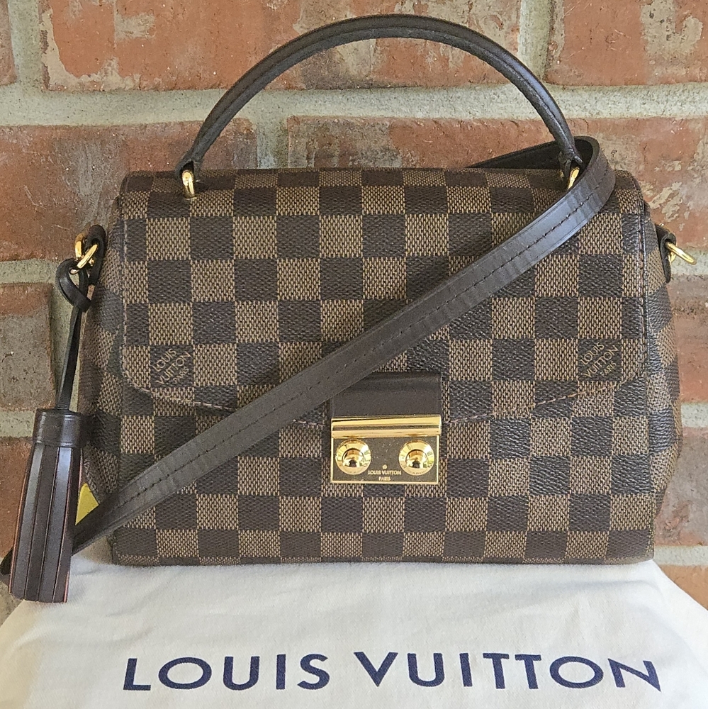 ///SOLD///   LOUIS VUITTON Damier Canvas Croisette Handbag  ///SOLD///